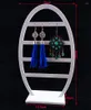 Smyckespåsar akryl högkvalitativ örhängehållare Display Case Organizer Visa Stand Stand