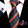 Linbaiway Fashion Wedding Tie voor mannen Hanky ​​manchetknopen Gift Tie Set Ties zakdoek Cufflinks Men Gedrukte bands Custom J220816