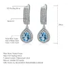 Stud Gem039s Ballet 925 Sterling Silber Kate Ohrringe 2 64 Karat natürlicher Schweizer Blautopas Edelstein Tropfen für Frauen Edlen Schmuck 22108327581