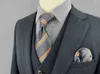 Strisce colorate Paisley 160 cm 63 quot Cravatte extra lunghe Cravatte da uomo e fazzoletti da taschino Set regali in seta Accessori da sposa J22081822086
