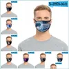 Masques de créateurs Anti Haze Tissu Masque réutilisable Mascarilla Lavable Respirateur Science Fiction Impression Soie glacée Traviolet Preuve 2 Dhzmp