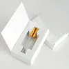 500 stücke 3ML 5ML 10ML Glas Flasche Parfüm Zerstäuber Parfum Spray Flasche mit Verpackung Box Kosmetische Probe fläschchen Nachfüllbare Flaschen