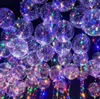 Palloncini luminosi da 20 pollici con cordino luminoso Luminou Decorazione per feste Palloncino Bobo LED per festival di nozze GCB16573