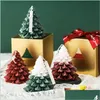 クリスマスの装飾クリスマスツリーシェイプ香りのろうそくのホリデーセレブレーションキャンドルアイスクリエイティブニューイヤーギフトT9I00564ドロップデリドゥジ