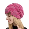 Beanie/Totenkopfkappen Wintermütze für Damen und Herren, warme Strickmütze, Totenkopf-Kappe, wärmer, verdickt, mit Fell gefüttert, für Damen und Herren, modisch, lässig, Wintermütze, Dropshipping T221020