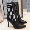 Женские дизайнерские сапоги сапоги на лодыжке ботинок ботинки женские туфли черные пинетки Martin растягиваются на высоких каблуках.