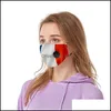 Maschere di design America Independence Day Bandiera nazionale Mascarilla Stampa con respirazione Vae Maschera riutilizzabile Divertente Respiratore Lavare Dhl09