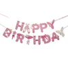 Decorazione per feste 4 metri Buon compleanno Bandiere di carta Bandiere Ghirlanda Banner Baby Shower Decora Supplies