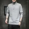 Men's Sweaters Fashion Brand Turtleneck Men Winter Knitted Sweater Long Sleeve Pullovers Loose Solid Basic Shirts Male Tops Clothes