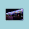 Christmas Decorations Wedding Lights 24M X0 65M 720Leds Flashing Lane Led String Icicle Lamps Curtain Christmas Home Garden Festival Dhhpe