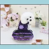 Dog Apparel Pet Princess Dresses Apparel Dog Cat Summer Cute Dress Dogs Sweet Puppy Wedding Skirts 426 V2 Drop Delivery 2022 Home Ga Dh7Xd