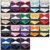 Mens Bow Tie Set Solid Silver Dot Fashion Butterfly Ties Men Handkerchief Party Man 선물 넥타이 웨딩 액세서리 Bowtie J220816