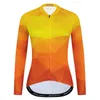 Racingjackor 2022 Cykeltröja Kvinnor Bike Mountain Road Mtb Topp långärmad cykelskjorta Kvinnlig damkläder Uniform Spring Autumn