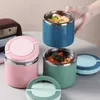 Set di stoviglie 630ml 1000ml Themos Lunch Breakfast Cup Acciaio inossidabile Zuppa Volume Pot Contenitore isolato Bento Box