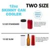 12oz Universal 4 in 1 Beer Beer Tumblers مزدوج الجدار الفولاذ المقاوم للصدأ الفولاذ المقاوم للصدأ ، تسامي معزول ،