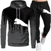 Mens Tracksuits Brand Tracksuit Hoodies Sweatpants SetScasual Sports Surs Winter Fashion Hooded Clothes Men 221021