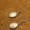 Dangle Ohrringe Großhandel 3pair Natural Shell Anhänger Oval für Frauen klassische Kristall Elegante Hochzeitsfeier Schmuck Handherstellung