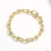 チャームブレスレットUSHAPED SLIM DESIGN CHAIN FINE FINE JEWELRY FOR GOLDEN BRACELET PSEIRAS有名なドロップ配信2022 18FGK