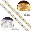 Streifen DC 12V LED-Streifenbeleuchtung SMD 2835 5m 900LED Kaltweiß Warm 180LEDs/m Flexibles Pixelband Heimdekoration