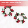 Decoratieve bloemen ringen Decor Deur Deur Kerst ornament Smallars ornamenten Berried Hangende kransen