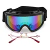 Ski Goggles Outdoor UV400 Windproof Glasses Dustproof Snow Men Motocross Riot ing myopia Available L221022