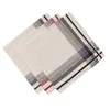 6 Piece Cotton Handkerchief Grid Checker For Gentlemen J220816