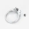 Chains IJZ9016 Stainless Steel Cremation Keepsake Heart Ring For Tobacco Grey Box Memorial Souvenir Women Jewelry