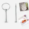 Bakeware Tools 1PCS 2/3 Portable Triple Layer Cake Stand Candy Fruit Display Rack Layers Plate Handle Fitting Hardware Rod Gold