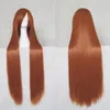 Mode nouveau Anime cosplay 100 cm cheveux longs raides perruque Orange