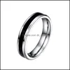 An￩is de casamento an￩is de casamento anel de a￧o inoxid￡vel design simples casal j￳ias de uni￣o de 4 mm de 6 mm de largura para homens e mulheres requi dhtum