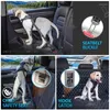 Hundhalsar justerbart säkerhetsbälte för husdjur hållbara säkerhetsbälten bilar elastiska bilmedium liten