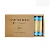 Démaquillant de couleur Cotons-tiges propres Cotons à tête pointue ronde Bâton de coton Bourgeon Nez Oreille Tampons de nettoyage Outil de maquillage Cotonete