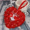 Gift Wrap Wedding Heart Cake Ring Box Simulation Foam Rose Single Layer Love Pillow Supplies