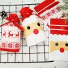 Apresenta bolsas Cookie Santa Candy Gift Box Packaging Decorações de Natal Ano Novo Apresentando FY5641 B1022
