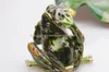 Jewelry Pouches Hear No Evil Frog Trinket Box Mini Bejeweled Metal Hinged Collectable