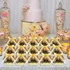 Hediye sargısı kelebek içi boş şeker kutusu 50pcs narin kurabiye kutuları güzel düğün doğum günü iyilikleri küçük