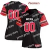 Maglie da calcio Personalizzate NCAA Utah Utes College Jersey qualsiasi nome numero Paul Kruger Stitched calcio rosso nero uomo donna gioventù 92 Star Lotulelei 32 Eric