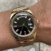 SUPERCLONE Datejust DATE c Sapphire Designer Watch Macchinari automatici Caratteristiche irregolari Quadrante Dual Gold Lunetta da uomo Vetro Acciaio inossidabile Fibbia solida