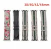 G Designer Strap Uhrenarmbänder 38mm 40mm 41mm 42mm 44mm 45mm iwatch 7 6 5 4 3 2 Bänder Leder Biene Schlangenblume Armband Fashion Stripes