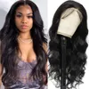 Brazilian Hair Transparent Lace Frontal Wig Natural Color Body Wave Wavy 13x4 13x6 Wigs