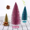 Christmas Decorations Durable Miniature Pine Tree Artificial Decorative Glitter Simulation Xmas Ornament