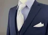 Blue Green Krawatte Set für Männer Krawatte mit Pocket Square Taschentuch Pink Luxus gestreiftes Hochzeits Gast Weihnachten Solid Punkte J220816