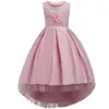 Mädchenkleider 2022 Sale Echte Kinder Mädchen Elegantes Hochzeitsblumenkleid Prinzessin Party Festzug Formal Lange Ärmel Spitze Tüll 2-14 Jahre