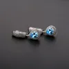 Stud Gem039s Ballet 925 Sterling Silber Kate Ohrringe 2 64 Karat natürlicher Schweizer Blautopas Edelstein Tropfen für Frauen Edlen Schmuck 22108327581