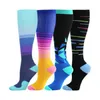 Men's Socks 6PCS 3 Pairs Unisex Sick Compression Stockings Cycling Fit For Women & Men Sport Nylon Running