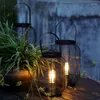 Candelabros Lámpara colgante de jardín Estilo nórdico Soporte de linterna Estética única Velas decorativas negras Decoración del hogar