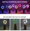 Cordes 1M 2M 3M bouteille de vin liège LED chaîne lumières vacances fée guirlande arbre de noël fête de mariage décor Bar