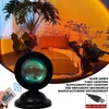 Лампа Sunset Rainbow Projector Night Light Sunset Проекция светодиодная настольная лампа для спальни атмосфера радужная лампа