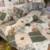 Set di 4 pezzi di lusso leggero ad alto senso di copripiumino lenzuolo copriletto 4 biancheria da letto