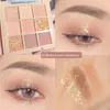 Eye Shadow 9 Color Eyeshadow Jiugongge Glitter Powder paljetter Fina jordn￤ra p￤ronmatt nio palett